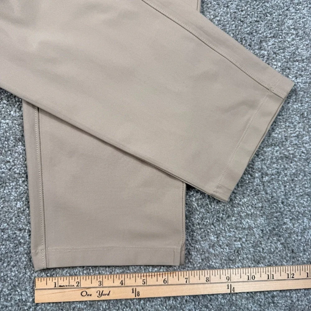 7 Diamonds 7 Pocket Chino Athletic Fit Pants Men's 36x30 Tan Stretch Golf Travel